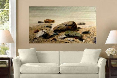 Example of a trendy living room design in Other