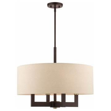 4 Light Chandelier in Contemporary Style - 24 Inches wide by 22 Inches high