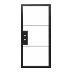 PLADA - STEEL METAL EXTERIOR GRADE 3-LITE FRENCH DOOR WITH LOW-E GLASS - Windows And Doors