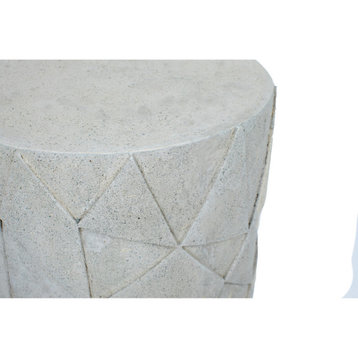 Nodi Indoor And Outdoor Volcanic Stone Side Table