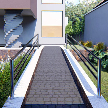 Sculptural Column Residence