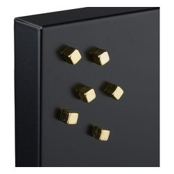 set of 6 mighty gold magnets | CB2 - Cable Management