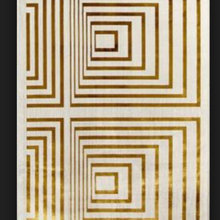 Gold, Black and White interiors for MCM house