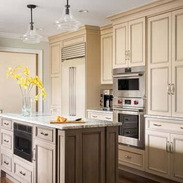 Butternut Traditional Painted Island Kitchen Remodel