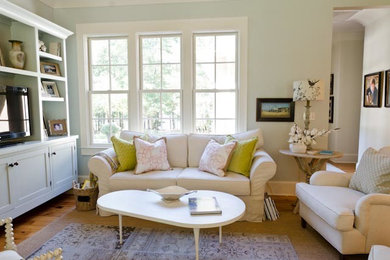 Example of a trendy family room design in Miami