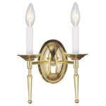 Livex Lighting - Williamsburgh Wall Sconce, Polished Brass - Simple, yet refined, the traditional, colonial wall sconce is a perennial favorite. Part of the Williamsburgh series, this handsome sconce is a timeless beauty.