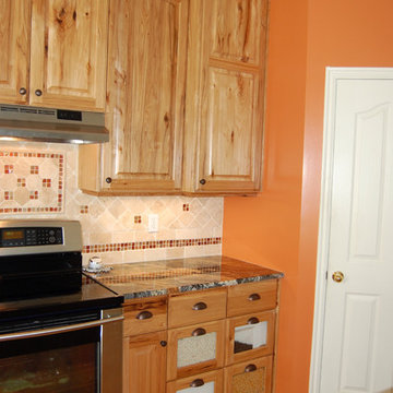 Rustic hickory kitchen