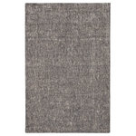 Jaipur Living - Jaipur Living Britta Plus Handmade Solid Dark Gray/Light Gray Area Rug, 8'x10' - The tweed-inspired pattern of this contemporary area rug offers understated visual texture, while the hand-tufted wool and viscose blend makes for a lustrous feel underfoot. A duo-tone design of blue-gray and light gray creates a sophisticated statement on this soft layer.