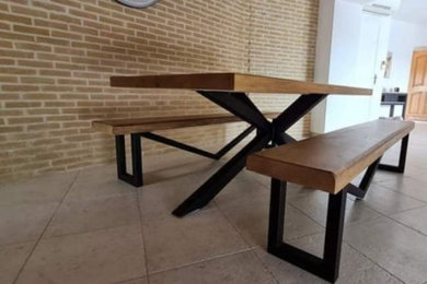 Table Haute - Domino avec bancs