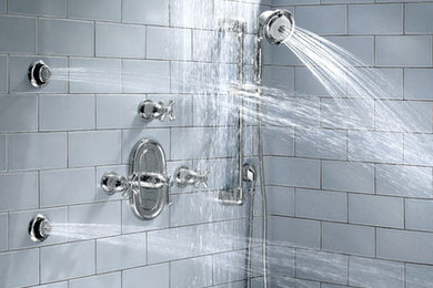 Inspiration for a contemporary bathroom remodel in Toronto