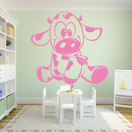 Baby Cow, Pink, 79 X 71