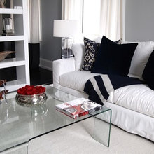Living Room Design. Navy And Blue. The Hamptons Look