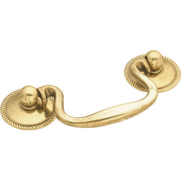 2-1/2 " Manor House Lancaster Hand Polished Bail Cabinet Pull P8048-LP