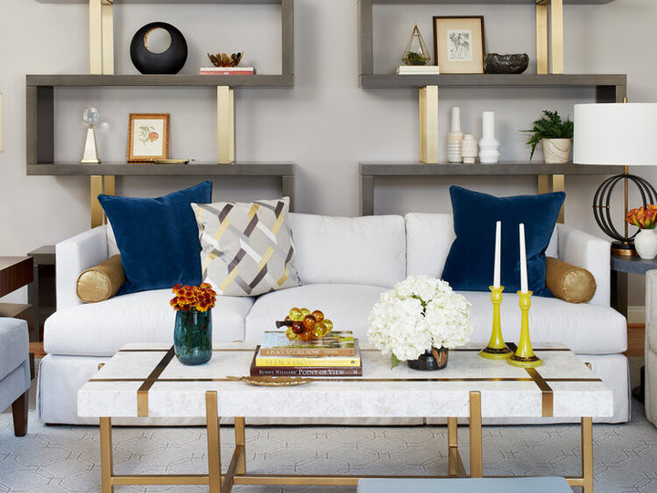 Enclosed - Contemporary Living Room