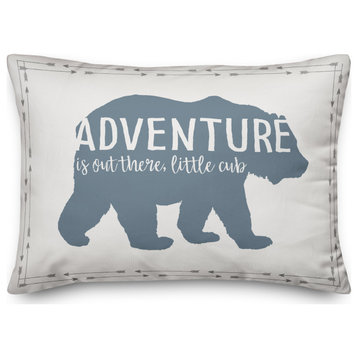 Adventure Is Out There Little Cub 14x20 Spun Poly Pillow