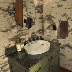 Bark House&reg; Veneer Laminates - White Birch Laminate - Wallpaper