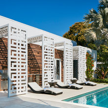 FL modern stucco beam whitewash