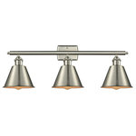 Innovations Lighting - Smithfield 3-Light Dimmable LED Bath Fixture, Brushed Satin Nickel - A truly dynamic fixture, the Ballston fits seamlessly amidst most decor styles. Its sleek design and vast offering of finishes and shade options makes the Ballston an easy choice for all homes.