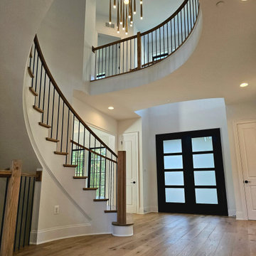 Project #110 | Beautiful Curved Staircase with Circular Balcony