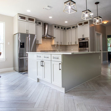 New Kitchen and whole house flooring, open big space at Connie ln