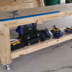 Workbench with Kreg Rails - Garage And Tool Storage