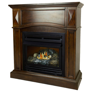 Pleasant Hearth 36" Liquid Propane Compact Cherry Vent Free Fireplace System