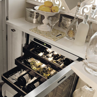 Inspiration for a modern wine cellar in Toronto.