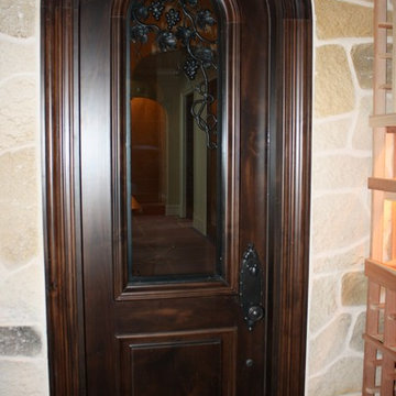 Dallas Custom Wine Cellar Door TX - Interior View