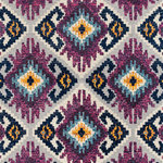 United Weavers - United Weavers Abigail Willa Plum Accent Rug 1'10x3' - United Weavers Abigail Willa Plum Accent Rug 1'10 x 3'Create a playful style in your living space with this abstract and contemporary rug. This geometric designed area rug contains a diamond shape pattern using tones of plum purple, royal blue and golden yellow. This will be a piece that will not go unnoticed within your interior design. Along with a designer look and feel, this exquisite rug is meant for durability with a cotton backing and is stain-resistant for your lifestyle needs.