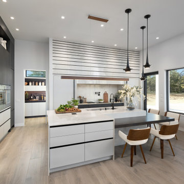 The Edge - Modern Kitchen Designed and Built for New OKC Home