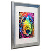 Dean Russo 'Irish Wolfhound' Framed Art, Silver Frame, 16"x20", White Matte