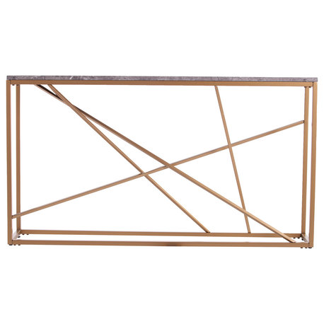 Maeve Faux Marble Skinny Console Table
