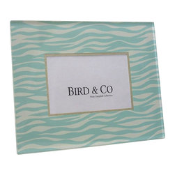 Belle & June - Deauville Aqua Lucite Photo Frame - Picture Frames