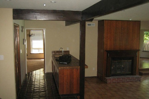 Removing A Fireplace Wall To Create An Open Kitchen