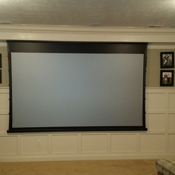 120" Drop Down in ceiling screen