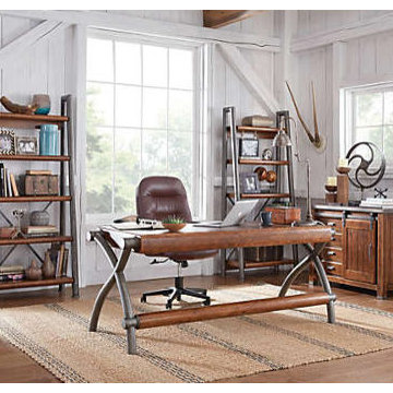 Urban Industrial-Inspired Home Office