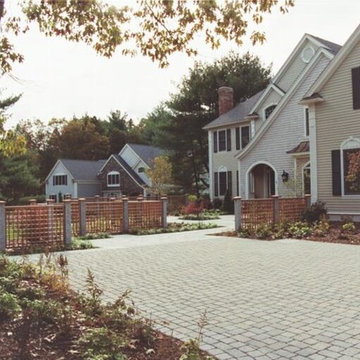 Engineered Concrete Block Walls and Concrete Pavers Landscape Design Norfolk MA