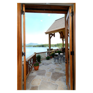 Luxury Lake Retreat - Architectural Designs House Plan 26600GG - Rustic ...