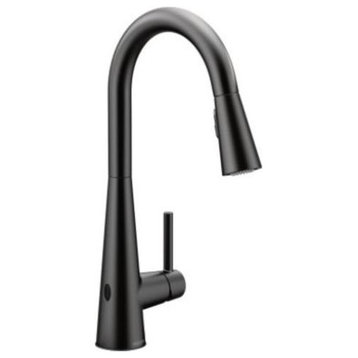 Moen 7864EW Sleek 1.5 GPM 1 Hole Pull Down Kitchen Faucet - Matte Black