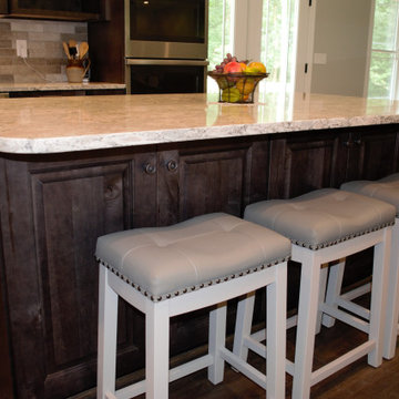 Rustic Maple with Smoke Stain and Ebony Glazing