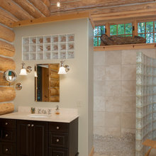 log home bathroom ideas