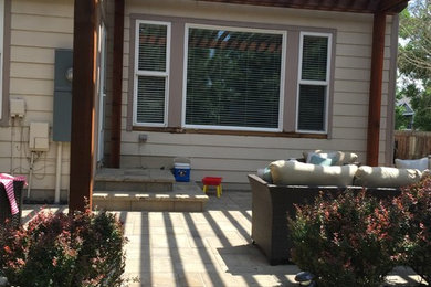 Inspiration for a contemporary patio remodel in Denver