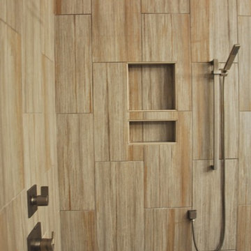 Master bath with freestanding tub