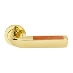 Dots 3 Leather Handle by Manital - Door Hardware