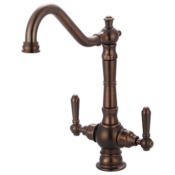 Americana Two Handle Kitchen Faucet, Oil Rubbed Bronze