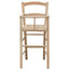 Solid Wood Country High Chair, Natural Beech