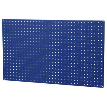 All Steel Pegboard, Blue and Gray