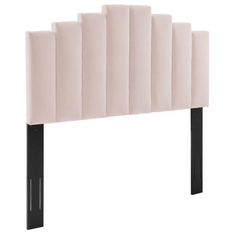 Modway Noelle Performance Velvet King/California King Headboard in Pink