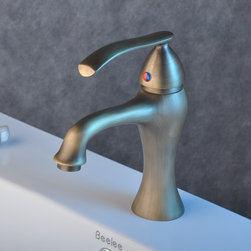 Classic Antique Brass Bathroom Sink Faucet T0413 - Bathroom Sink Faucets