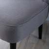 GDF Studio Leafdale Plush Fabric Accent Chair, Light Gray